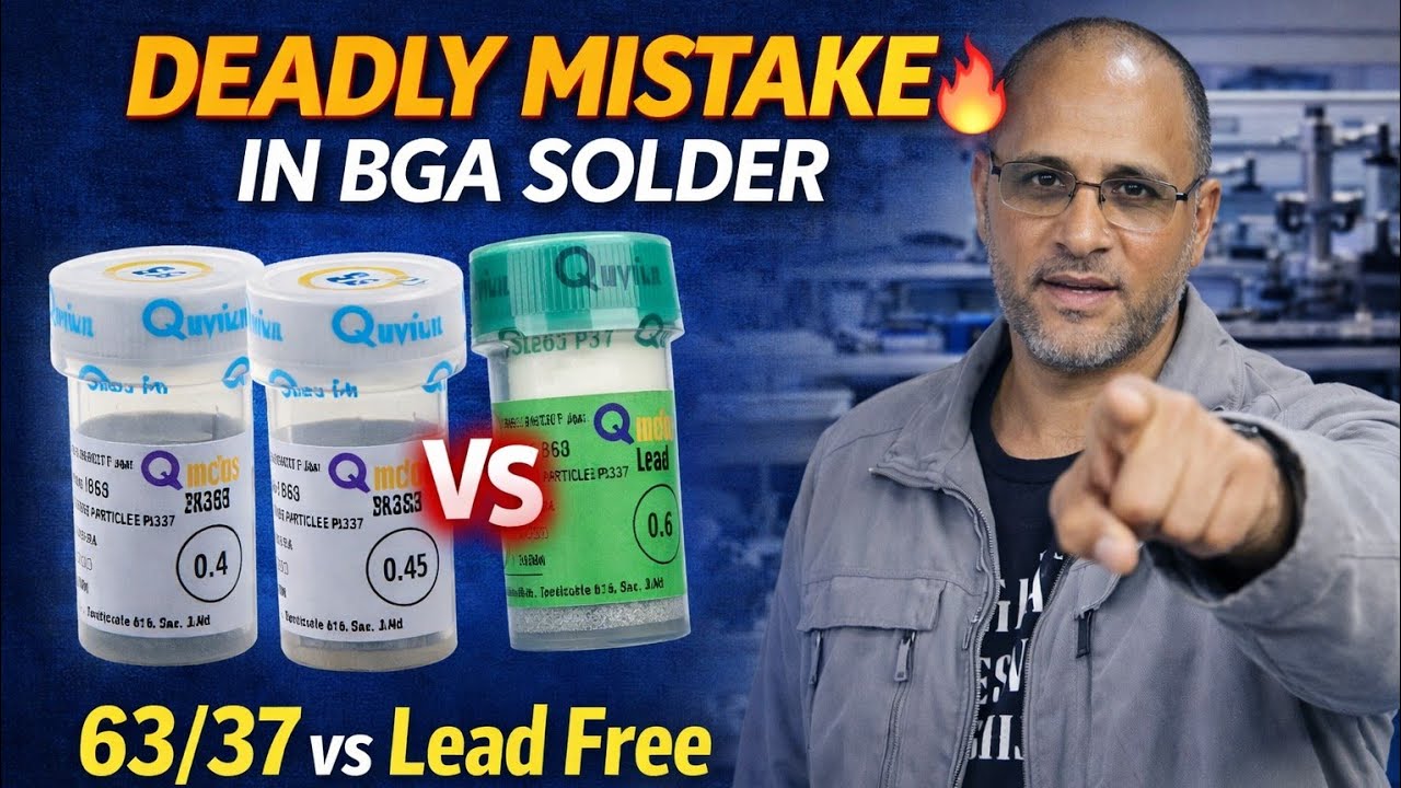 أخطر خطأ في قصدير الـ BGA 🔥 عند التسخين علي الشيب ست