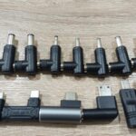 طقم تحويلات شحن لابتوب شامل – مقاسات متعددة مع Type-C PD حتى 140W