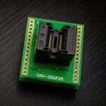 سوكيت اختبار وبرمجة SSOP28 ZIF Adapter Socket مع لوحة تحويل DIP