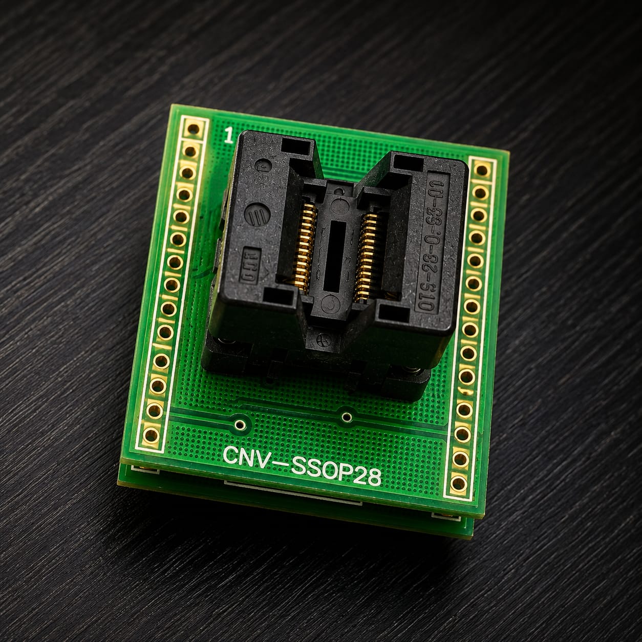 IMG-20260719-WA0058 سوكيت اختبار وبرمجة SSOP28 ZIF Adapter Socket مع لوحة تحويل DIP - الصورة 1