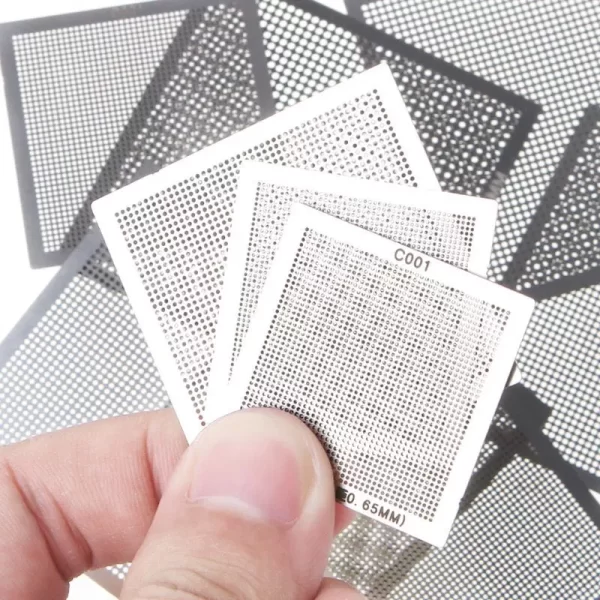 10Pcs/set BGA Reballing Universal Stencil Template Kit